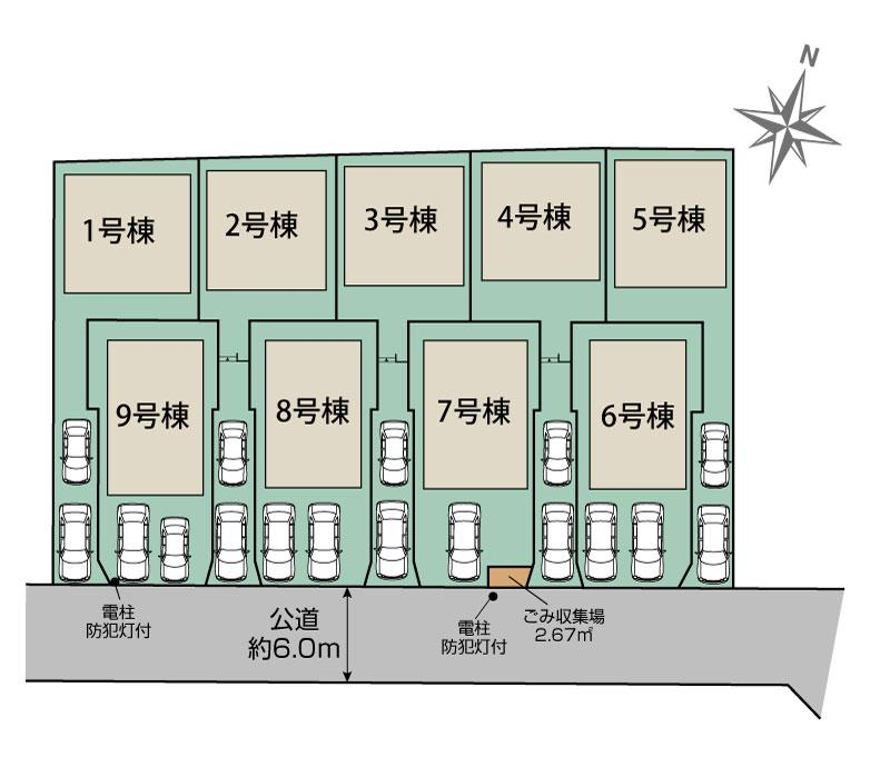 松戸市小金原5丁目9棟 区画図