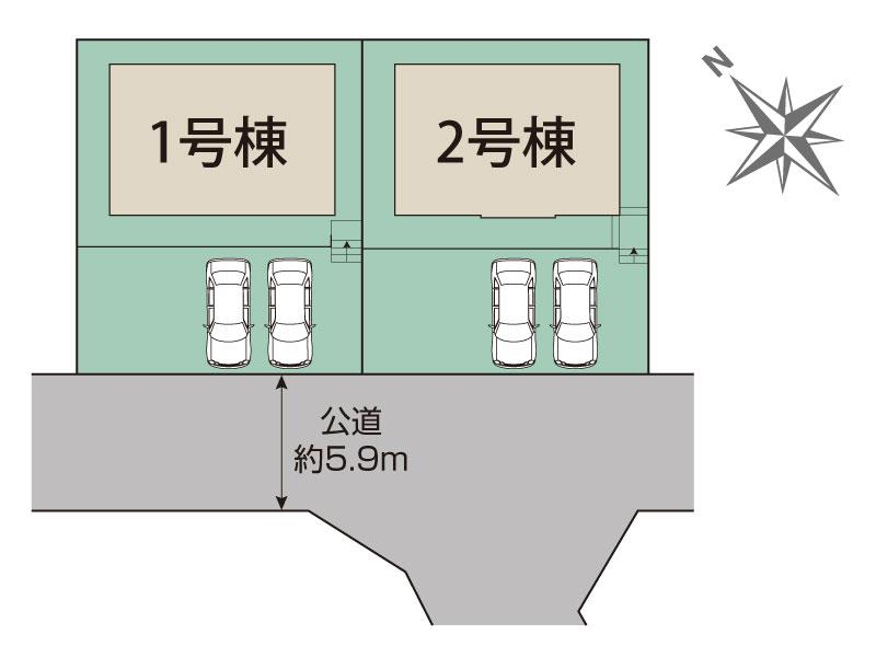 仙台市青葉区南吉成4丁目2棟 区画図
