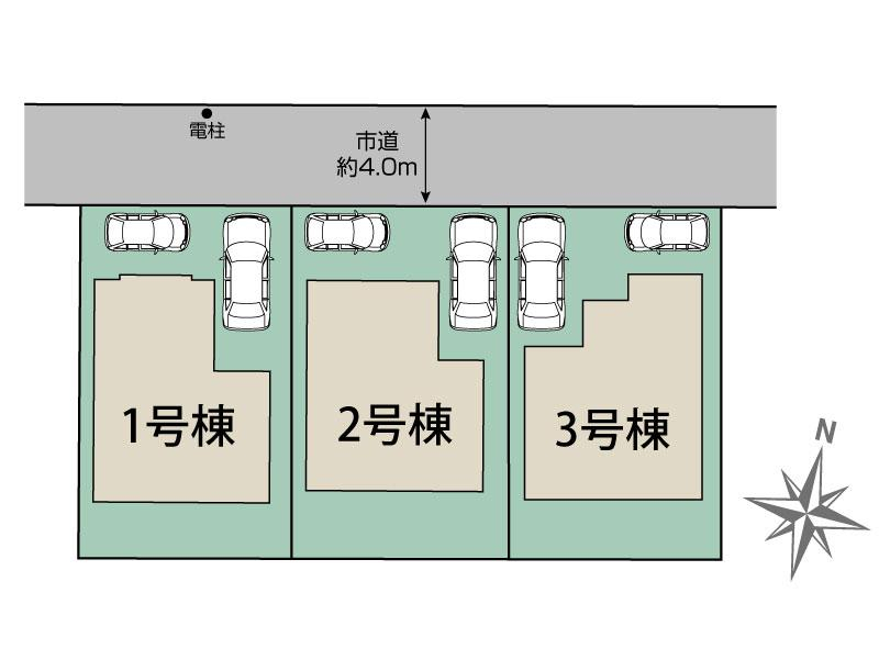 小金井市前原町3丁目3棟 区画図