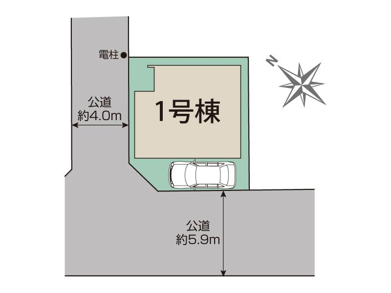 川越市岸町2丁目1棟 区画図