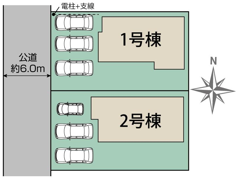 焼津市石津2棟 区画図