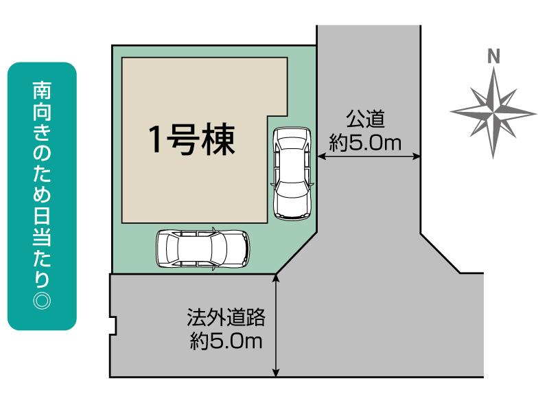 ブルーミングガーデン松原市高見の里５丁目１棟の見取り図