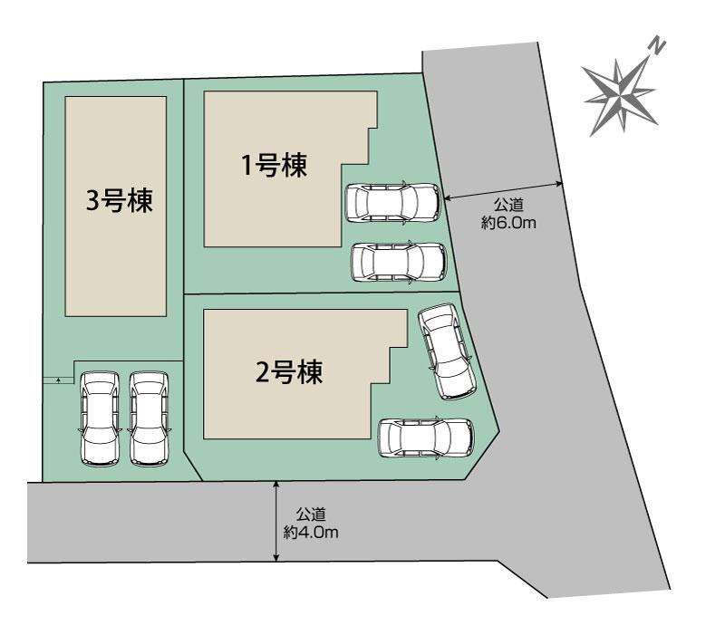 大野城市乙金東3丁目3棟 区画図