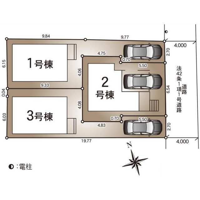【販売中物件：1号棟、3号棟】