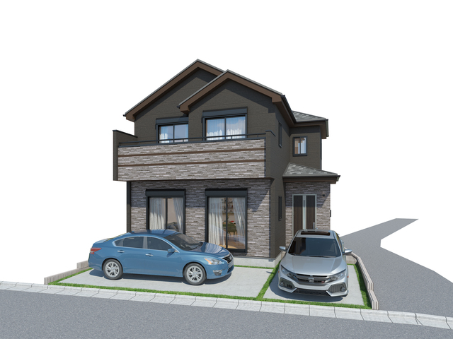 完成予想図です。大和町エリアに限定1棟駐車スペースは2台駐車可能☆
周辺環境は商業施設も教育施設も充実しており生活に豊かな住環境です♪
