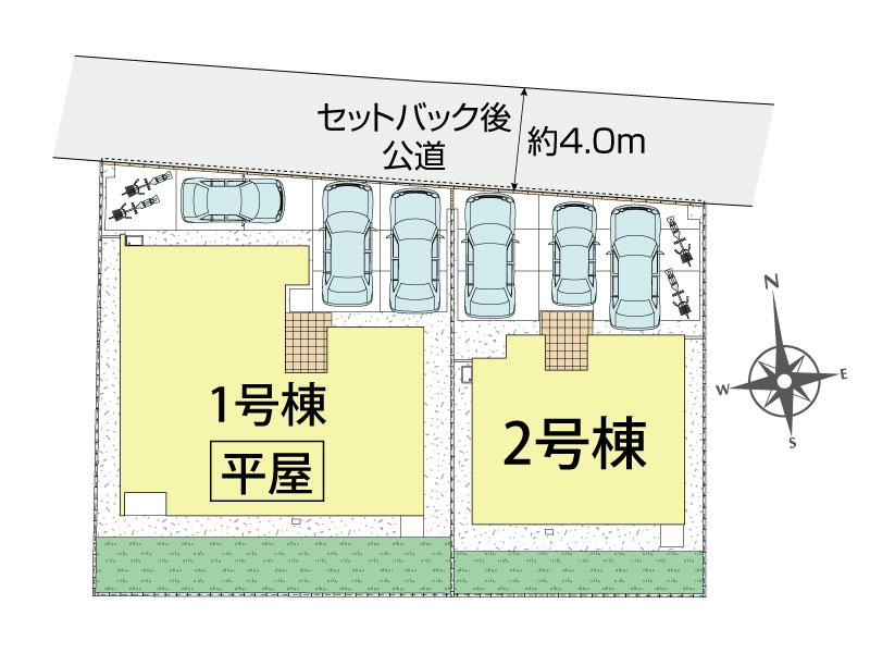 岡山市東区西大寺射越2期2棟 区画図