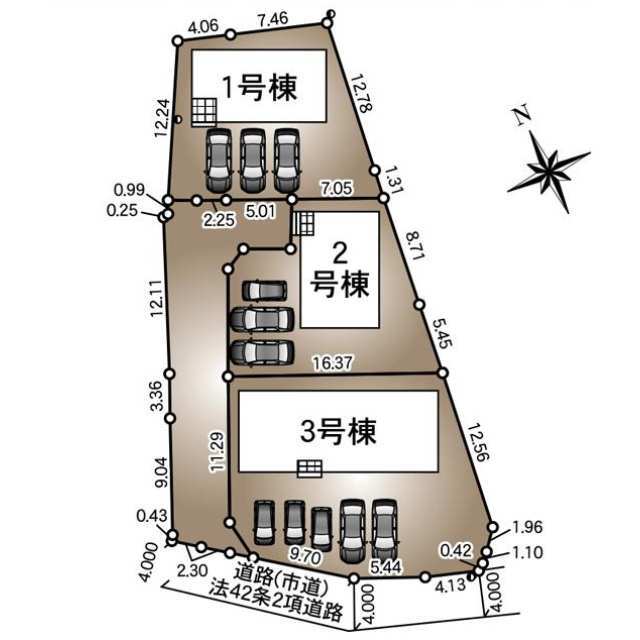 【販売中物件：2号棟、3号棟】