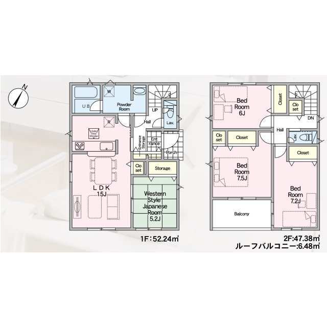 クレイドルガーデン松田町松田惣領 第24の見取り図