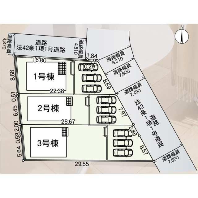 クレイドルガーデン石巻市大街道南 第14の見取り図