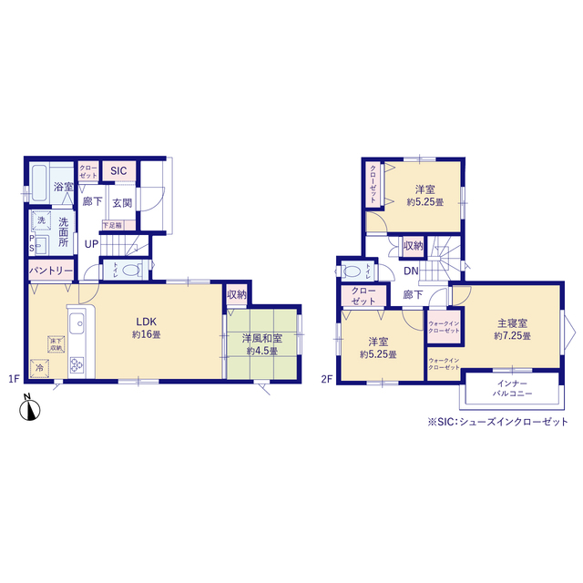 グラファーレ4360岡山市泉田３期１棟の見取り図
