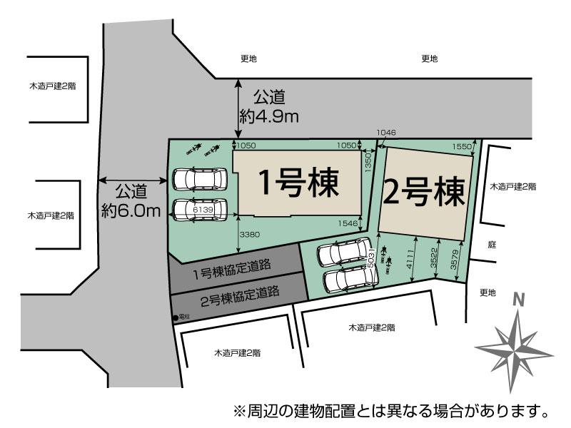 上尾市瓦葺2棟 区画図