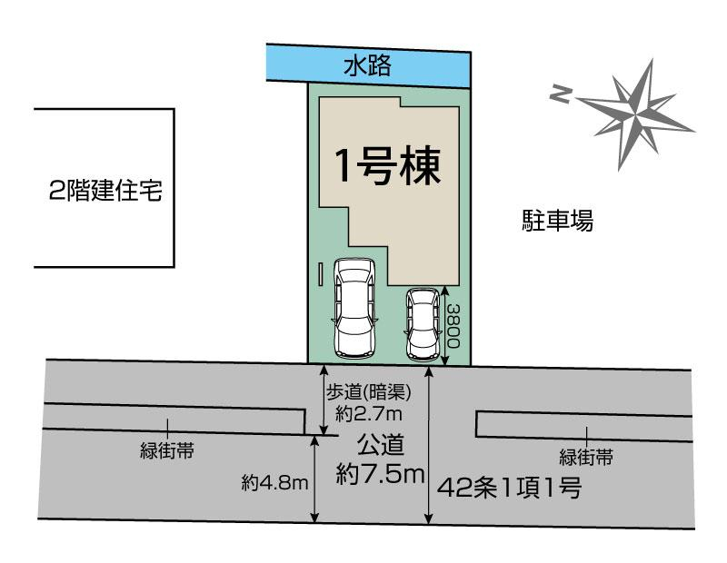 草加市青柳8丁目1棟 区画図