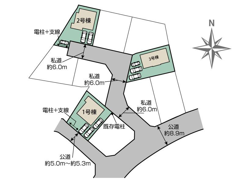 郡山市安積町南長久保1丁目2期3棟 区画図