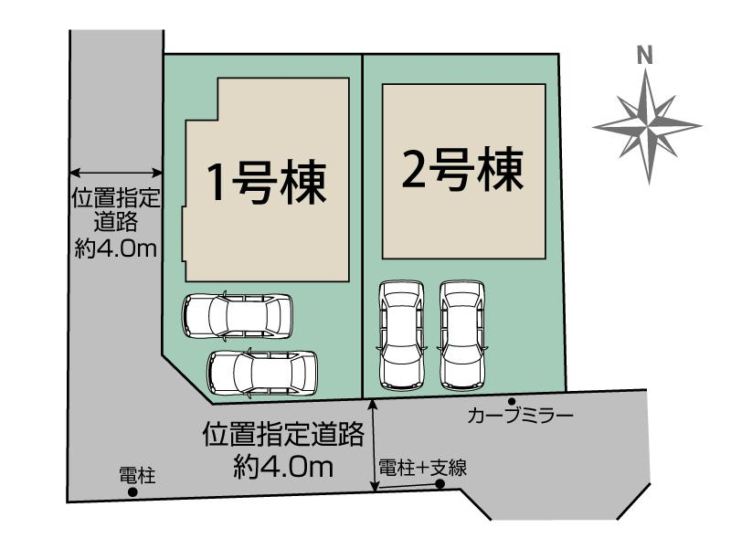 小平市鈴木町1丁目2棟 区画図
