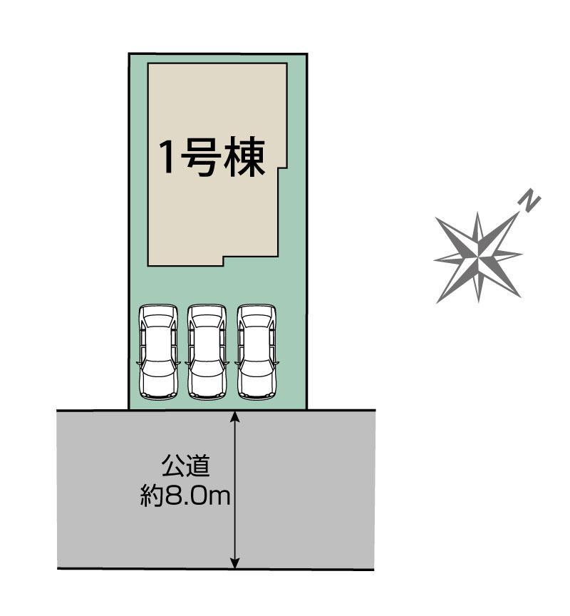 札幌市白石区北郷9条3丁目1棟 区画図