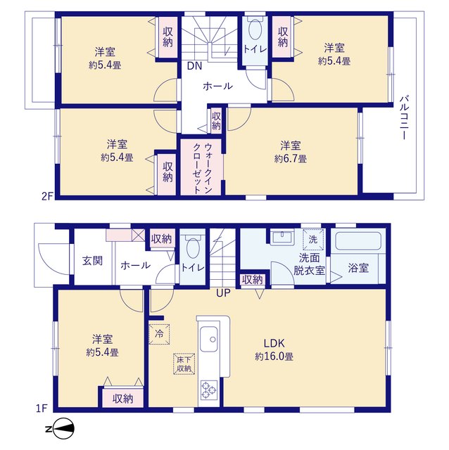 リーブルガーデン蟹江町平安の見取り図