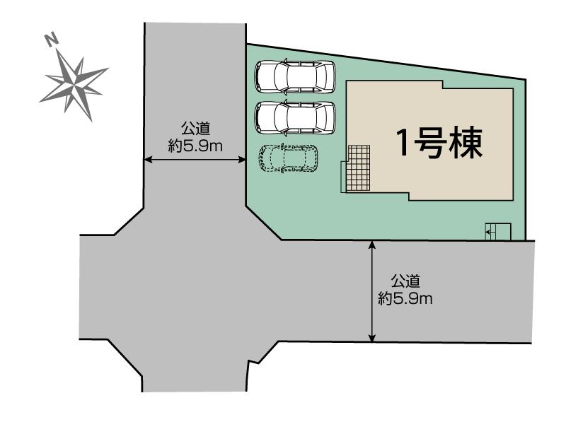 北九州市若松区小糸町1棟 区画図