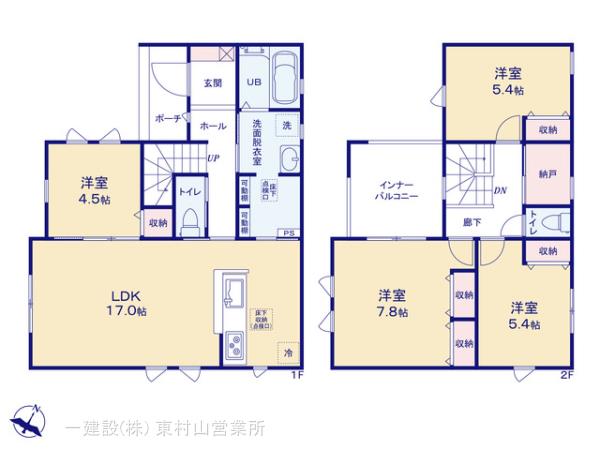 リーブルガーデン入間市野田第４の見取り図