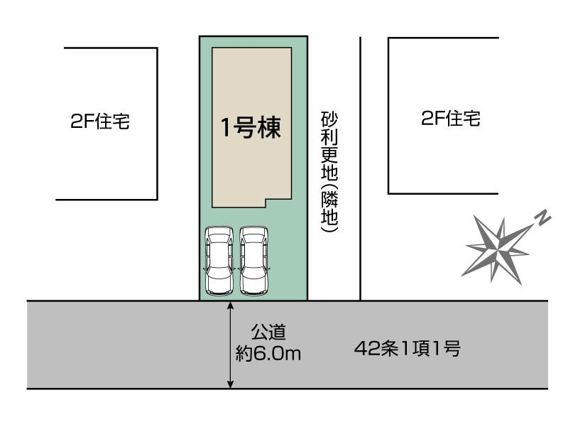 久喜市青葉5丁目1棟 区画図