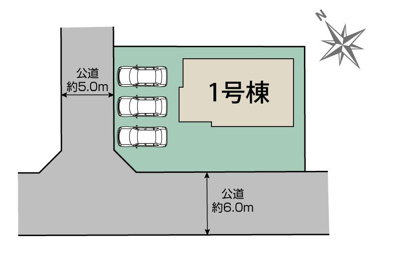 糟屋郡宇美町明神坂1丁目1棟 区画図
