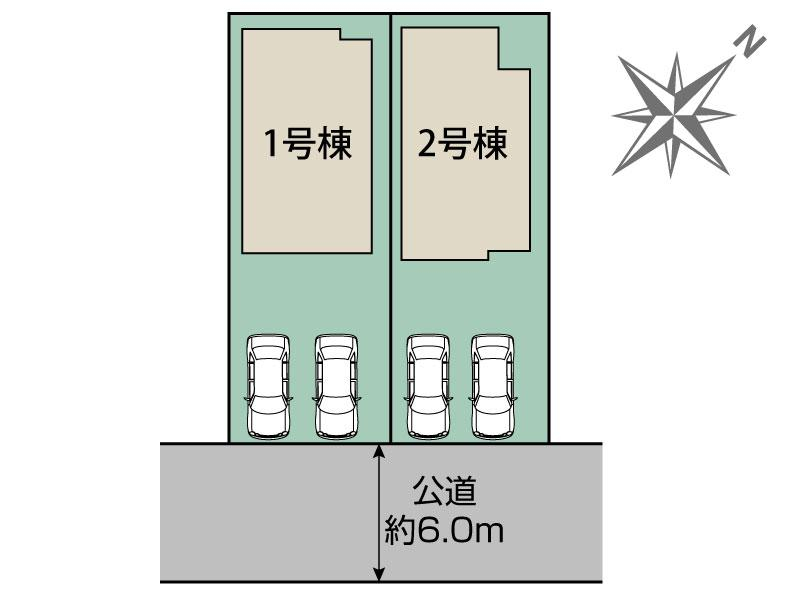 横須賀市湘南鷹取3丁目2棟 区画図