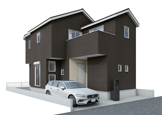 1号棟　完成予想図　外観パース
「見かけが好き」も物件選びの立派な決め手のひとつ