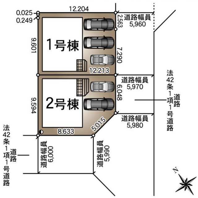 クレイドルガーデン浜松市中央区高丘北 第3の見取り図