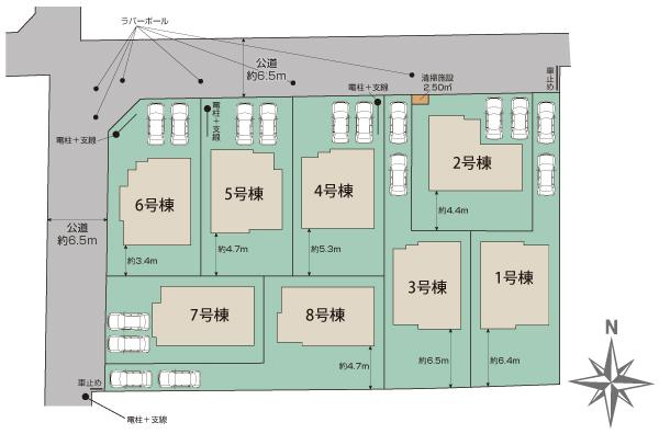 船橋市二和西2丁目8棟 区画図