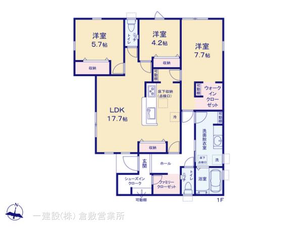 リーブルガーデン倉敷中庄第１５の見取り図