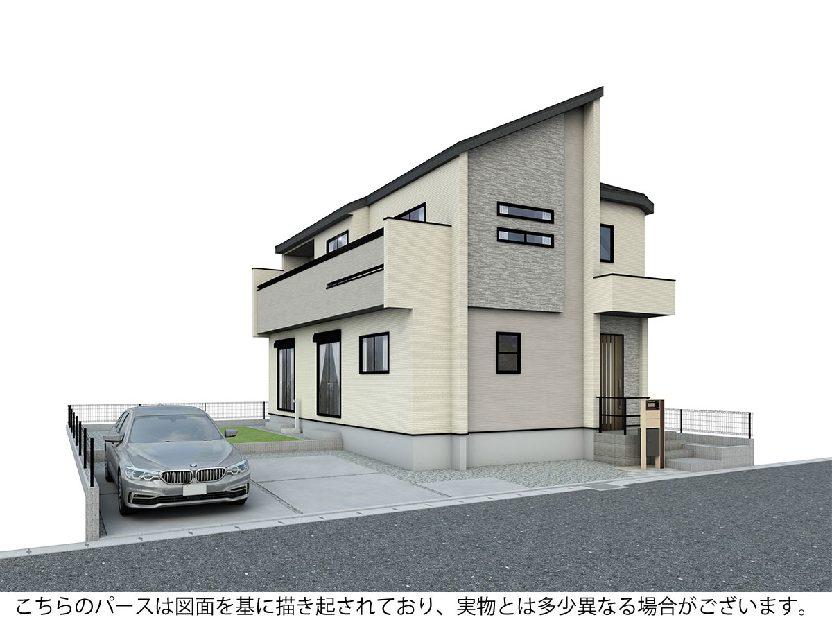 外観完成予想パース 