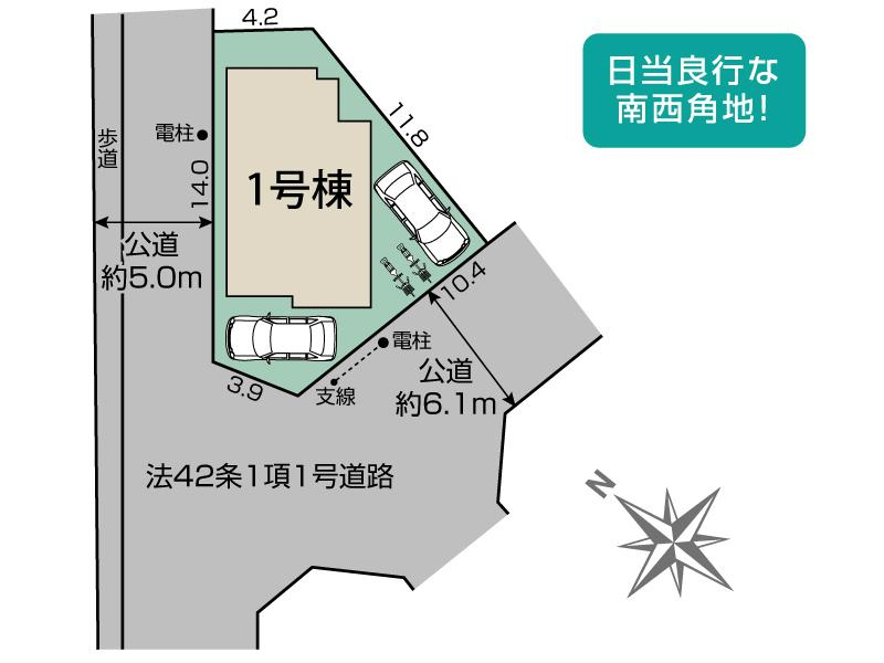 木津川市木津南後背5期1棟 区画図