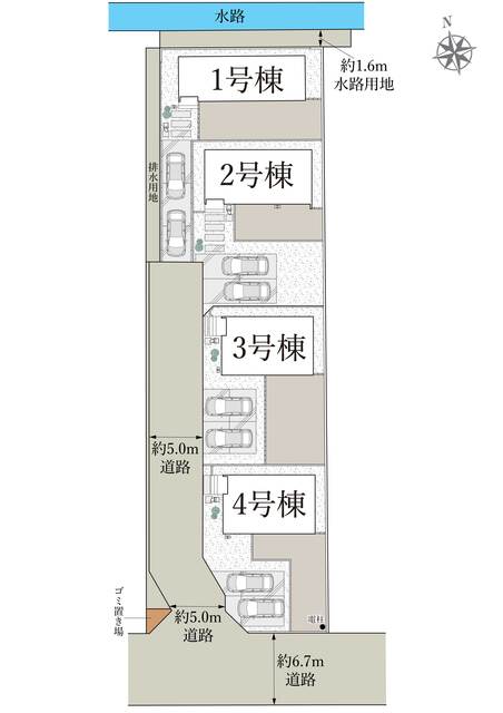 リナージュ木更津万石　第１期の見取り図