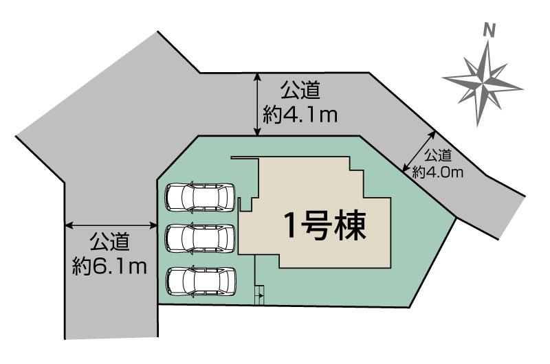 茅ヶ崎市松風台1棟 区画図