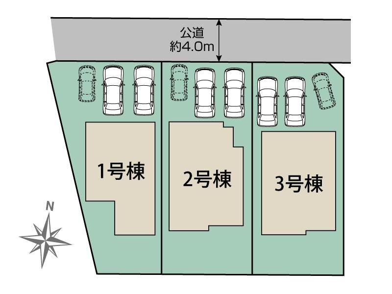菊池郡菊陽町津久礼4期3棟 区画図