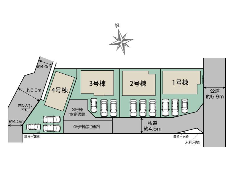 ブルーミングガーデン郡山市久留米二丁目４棟の見取り図