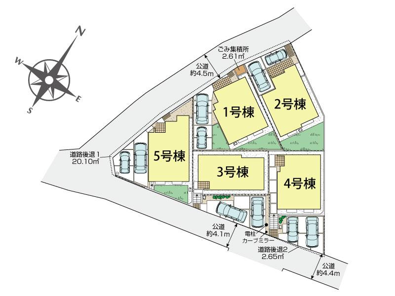 伊勢原市東大竹5棟 区画図