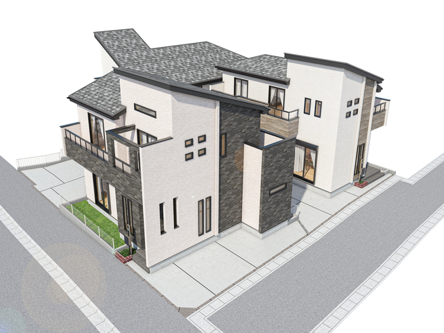 南向きの嬉しい彩光に恵まれた新築戸建て誕生！
