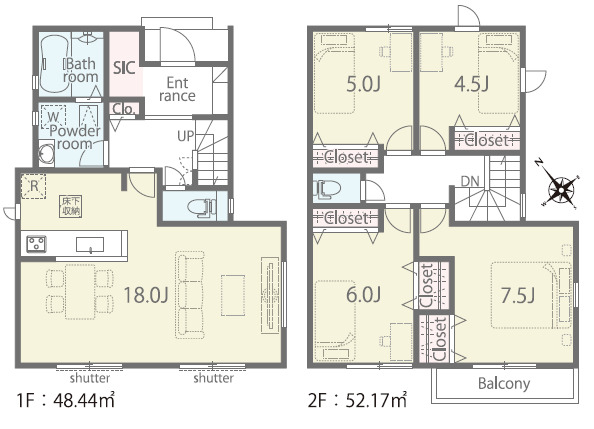 間取図（1号棟）