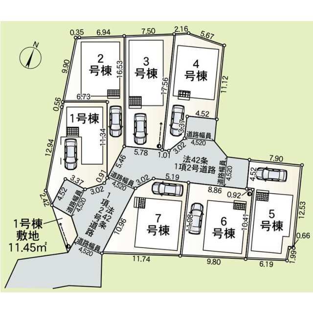 クレイドルガーデン藤沢市城南 第6の見取り図