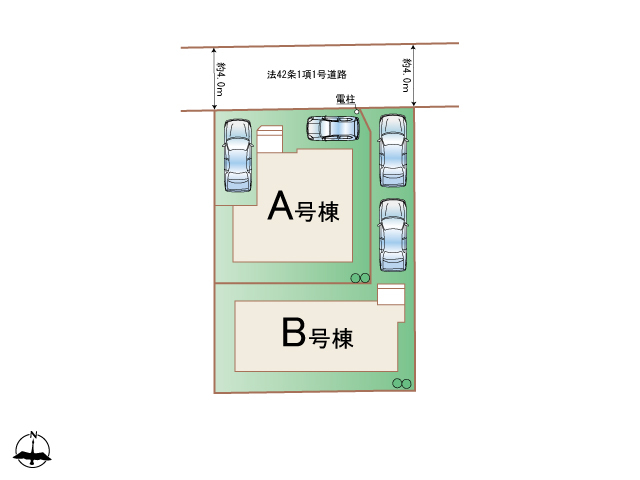 ハートフルタウン旭ｹ丘4丁目1番の見取り図