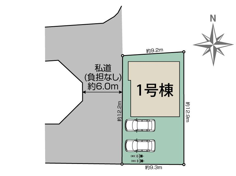 大和高田市曽大根2丁目1棟 区画図