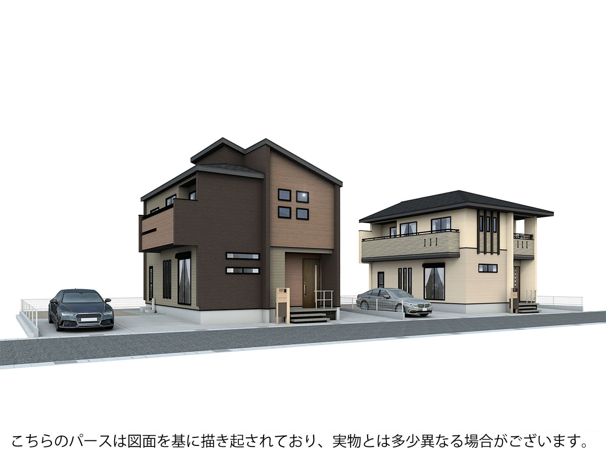 外観完成予想パース 