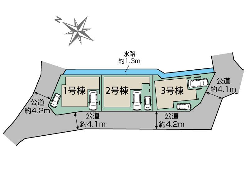 枚方市山之上2丁目3棟 区画図
