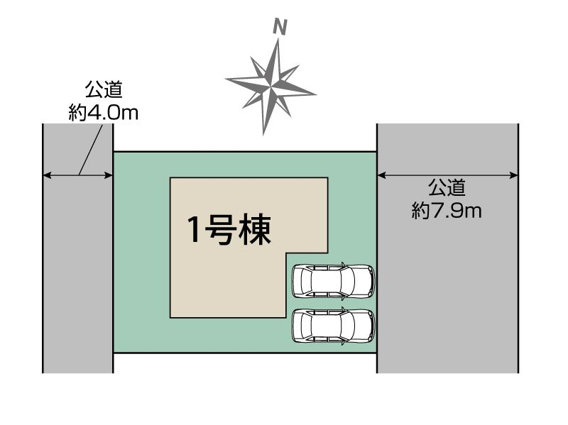 広島市東区牛田東3丁目1棟 区画図