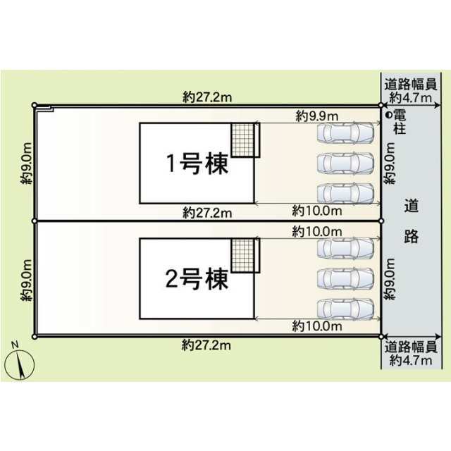 クレイドルガーデン高岡市下牧野 第1の見取り図