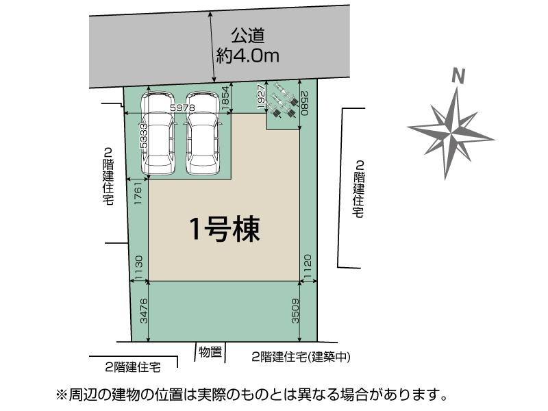 所沢市小手指南2丁目1棟 区画図