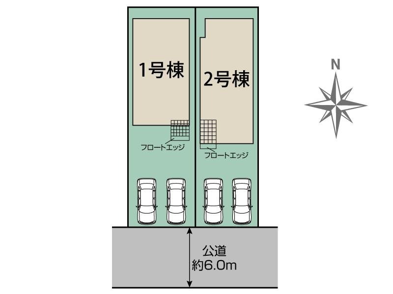 松戸市小金原4丁目2棟 区画図