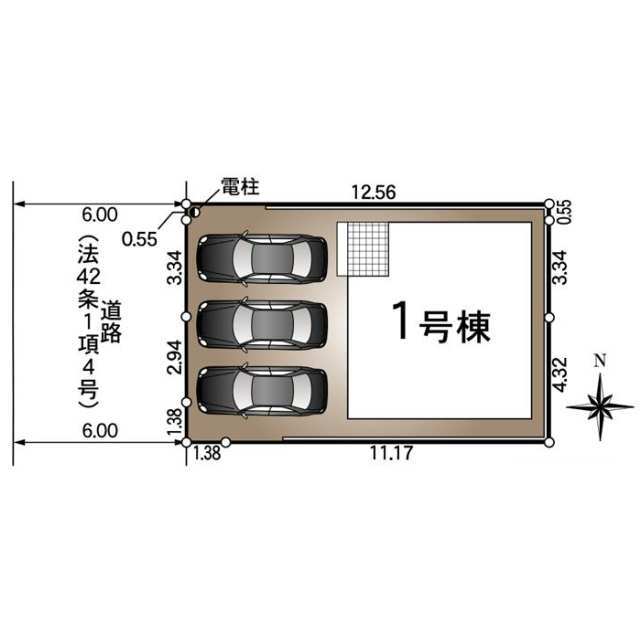 クレイドルガーデン焼津市石津 第6の見取り図