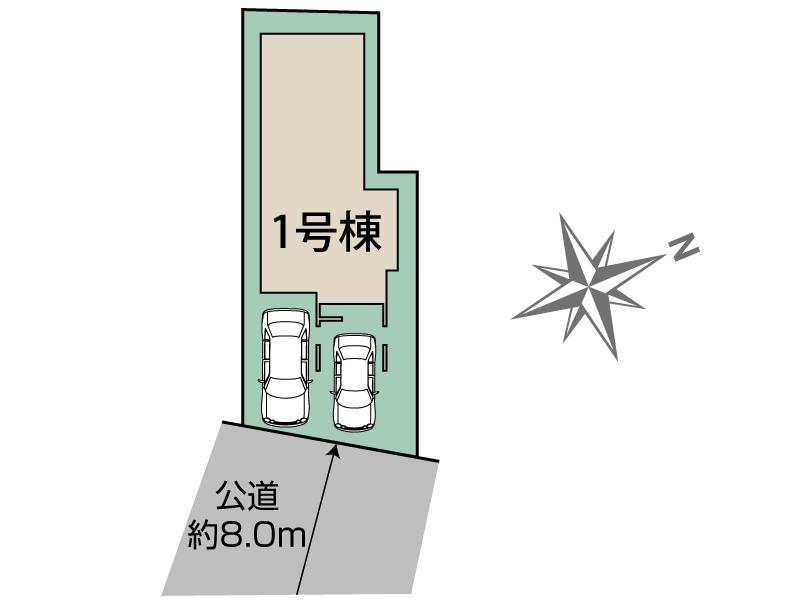 岡崎市蓑川町3丁目1棟 区画図