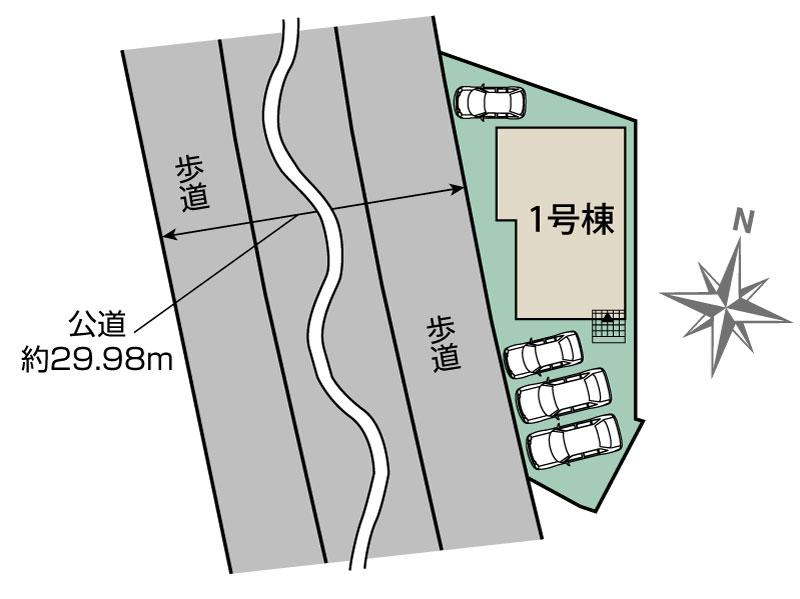 ブルーミングガーデン八重瀬町東風平１棟の見取り図